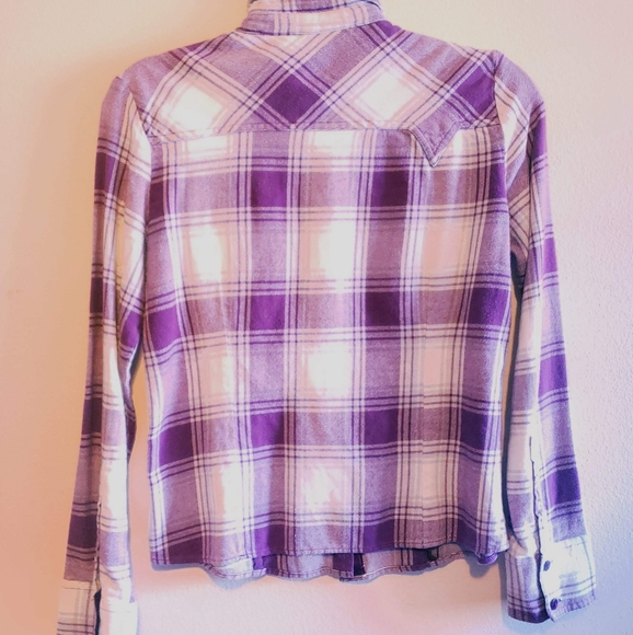 Vans purple checkered flannel - Picture 2 of 3
